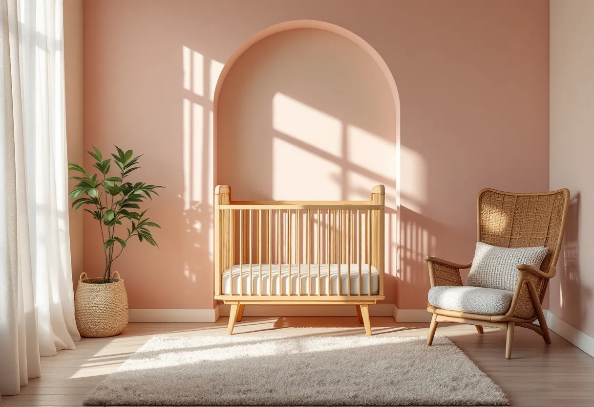 Soft, freshly painted nursery